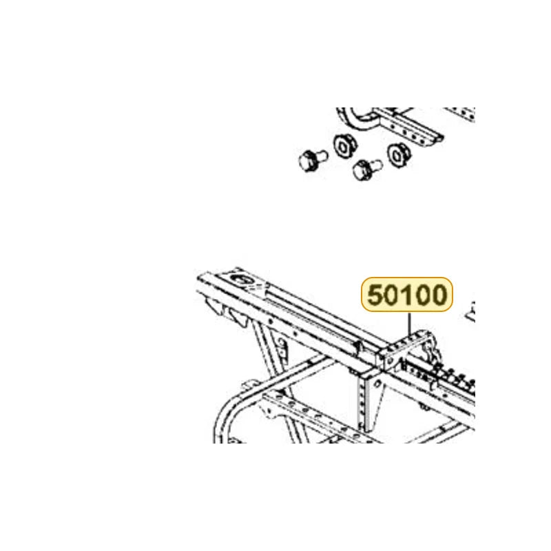 KYMCO Frame Body Complete 50100-AEE9-M00, part location on the factory exploded-view diagram