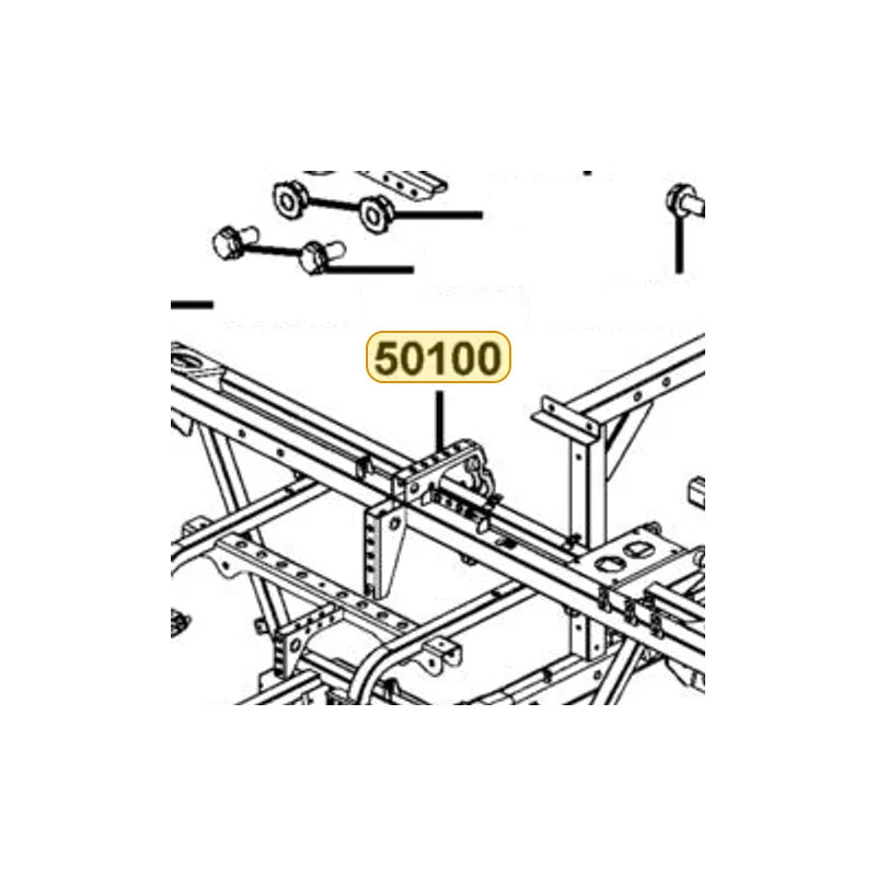 KYMCO Frame Body Complete 50100-AEE9-M03, part location on the factory exploded-view diagram