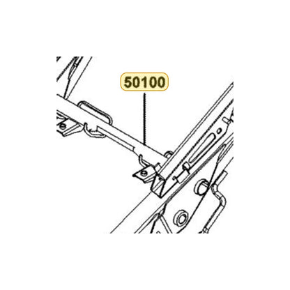KYMCO Frame Body Assembly (E00) 50100-BAA5-305, part location on the factory exploded-view diagram