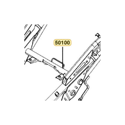 KYMCO Frame Body Assembly 50100-BAA7-305, part location on the factory exploded-view diagram