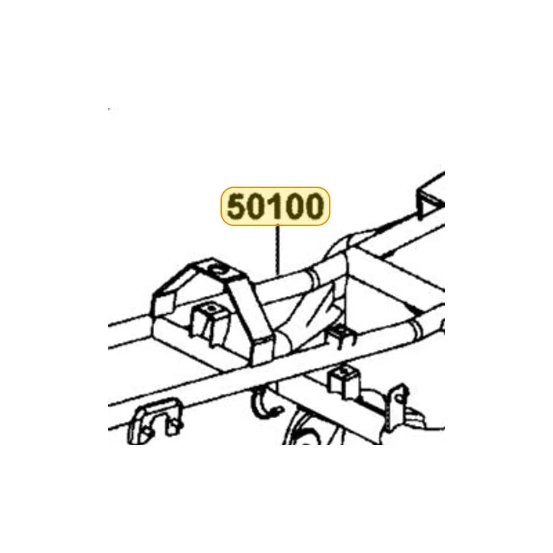 KYMCO Frame Body Complete 50100-BLD3-M00-M2S, part location on the factory exploded-view diagram