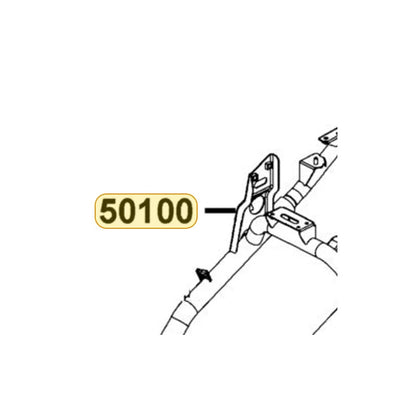 KYMCO Frame Body Complete 50100-LDC8-E10, part location on the factory exploded-view diagram