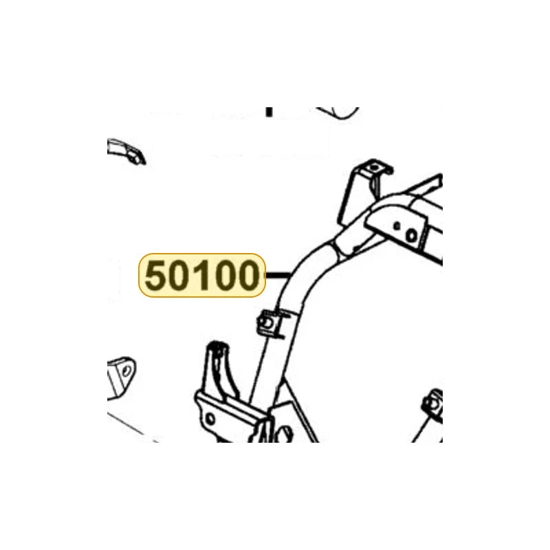 KYMCO Frame Body Complete 50100-LDF3-900, part location on the factory exploded-view diagram