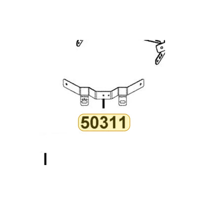 KYMCO Rear Reflector Stay 50311-AEA7-M30, part location on the factory exploded-view diagram