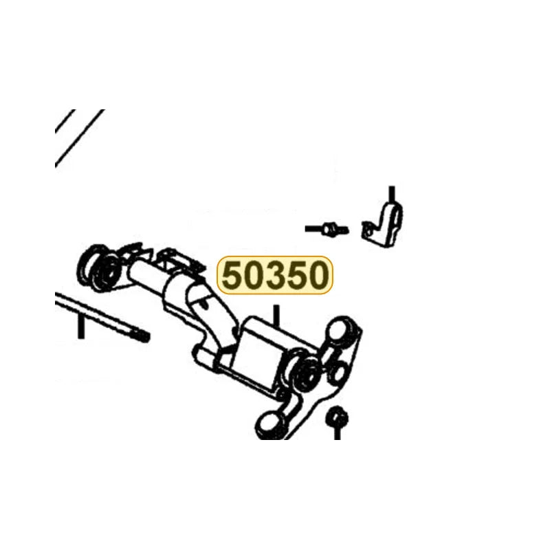 KYMCO Engine Hanger Assembly 50350-KUDU-900, part location on the factory exploded-view diagram