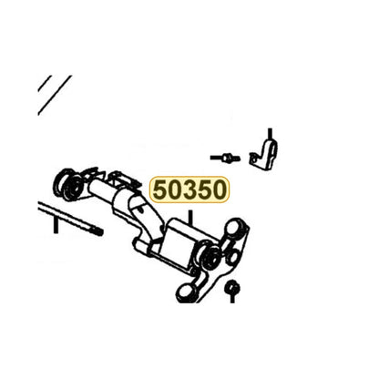KYMCO Engine Hanger Assembly 50350-KUDU-900, part location on the factory exploded-view diagram