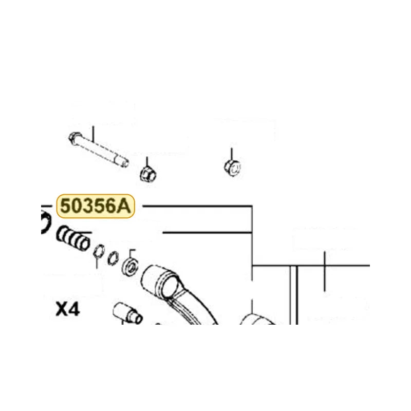KYMCO Bush Engine Hanger Rubber 50356-LHG7-E00, part location on the factory exploded-view diagram