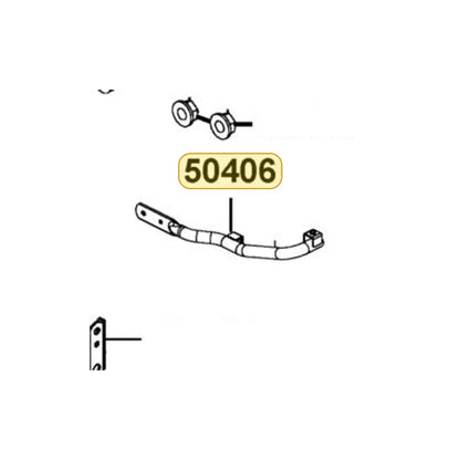 KYMCO Rear Stay Left Rear Fender 50406-AHA9-E00, part location on the factory exploded-view diagram
