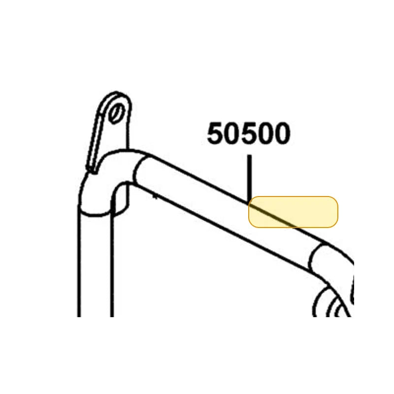 KYMCO Main Stand Complete 50500-LGE5-E00, part location on the factory exploded-view diagram