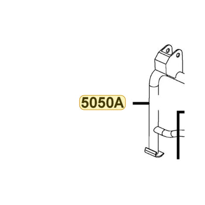 KYMCO Main Stand Complete 5050A-LDC8-E10, part location on the factory exploded-view diagram