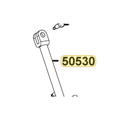 KYMCO Side Stand Complete 50530-AEA7-C00, part location on the factory exploded-view diagram
