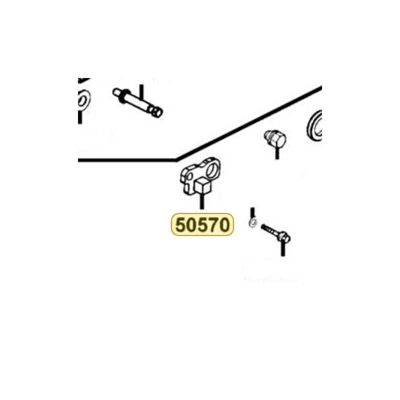 KYMCO L.. Main Stand Stopper 50570-LEA2-900, part location on the factory exploded-view diagram