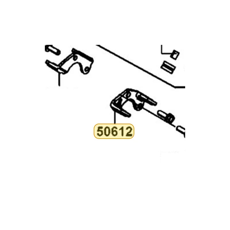 KYMCO Front Bracket Left Floor Panel 50612-LGC6-E00, part location on the factory exploded-view diagram