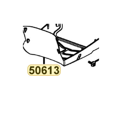 KYMCO Under Cover 50613-LCB9-C11-N1R, part location on the factory exploded-view diagram