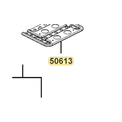 KYMCO Rnfct Left Floor 50613-PWA3-900, part location on the factory exploded-view diagram