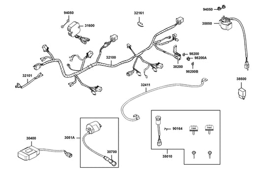 Screw Flat U Lock 6*12 — 90164-0H28-900 — KYMCO exploded-view diagram