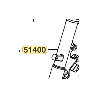KYMCO Right Front Fork Assembly 51400-ABD2-E00-NEA, part location on the factory exploded-view diagram