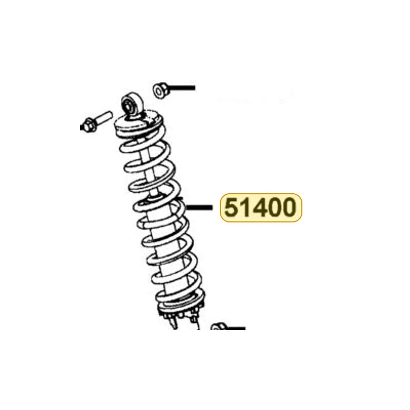 KYMCO Front Cushion Assembly 51400-LGC7-900-N1S, part location on the factory exploded-view diagram
