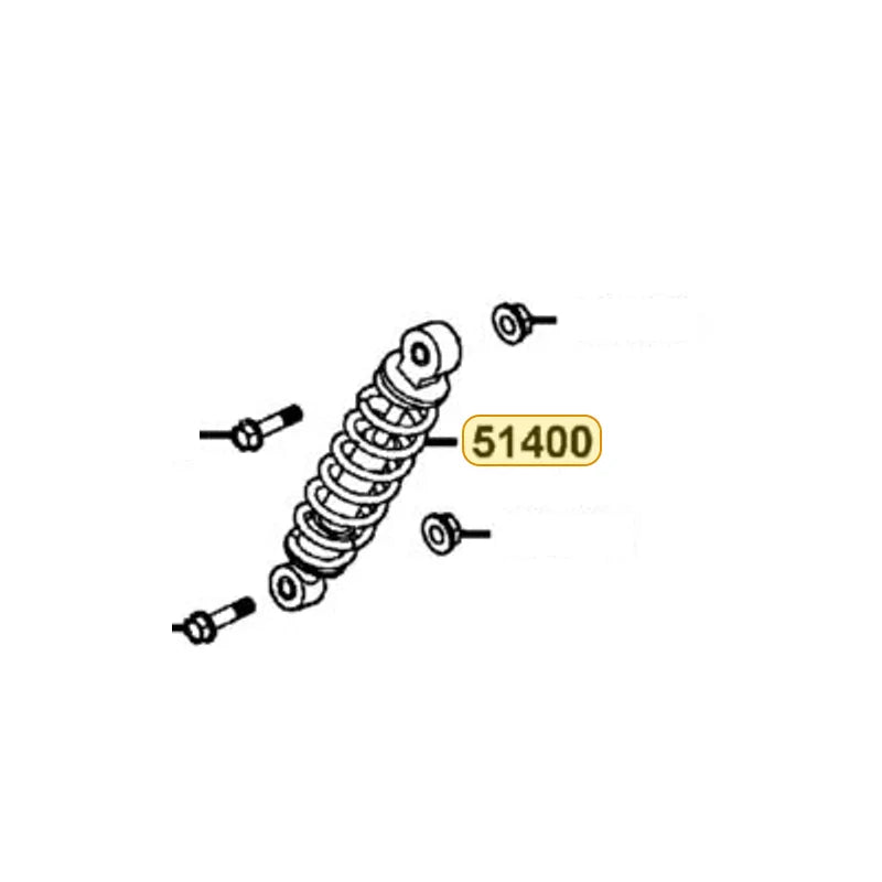 KYMCO Front Cushion Assembly 51400-PVA2-MX0-NMS, part location on the factory exploded-view diagram