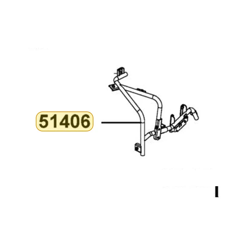 KYMCO Right Front Fender Stay 51406-AHA9-E00, part location on the factory exploded-view diagram