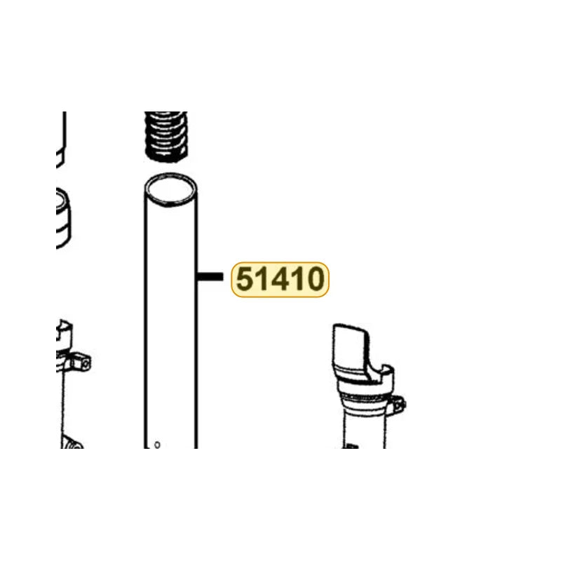 KYMCO Pipe Fork Complete 51410-LEA7-E00, part location on the factory exploded-view diagram