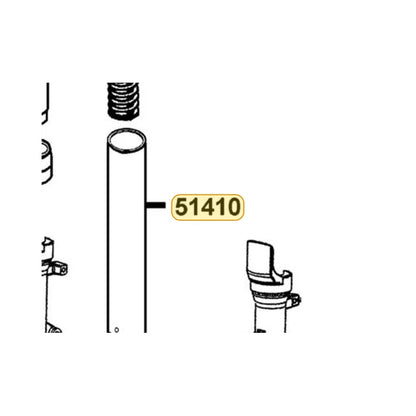 KYMCO Pipe Fork Complete 51410-LEA7-E00, part location on the factory exploded-view diagram