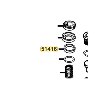 KYMCO Bush Guide 51416-LDH1-E00, part location on the factory exploded-view diagram