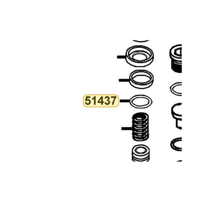 KYMCO Ring Piston 51437-LEA7-E00, part location on the factory exploded-view diagram