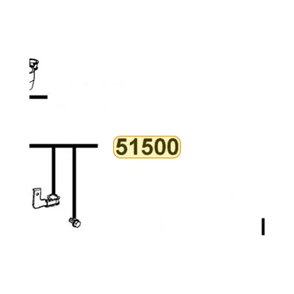 KYMCO Left Front Fork Assembly 51500-LDC8-E10-NGA, part location on the factory exploded-view diagram