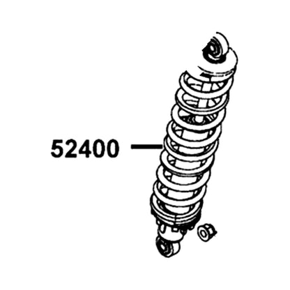 KYMCO Rear Cushion Assembly 52400-LGC7-E00-N1S, part location on the factory exploded-view diagram