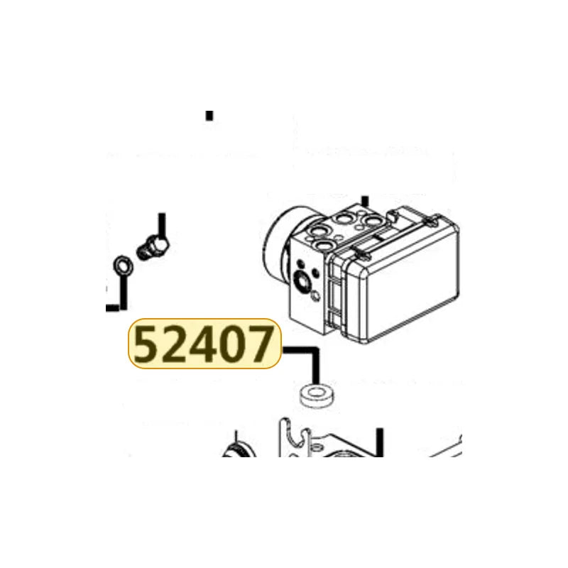 KYMCO Bush Rubber 52407-LLB1-C00, part location on the factory exploded-view diagram