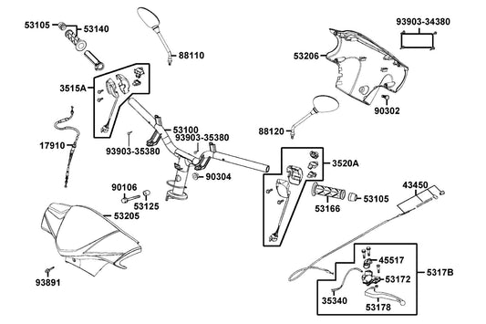 Bolt Pan 5*15.5(K) — 90302-KNBN-C01 — KYMCO exploded-view diagram