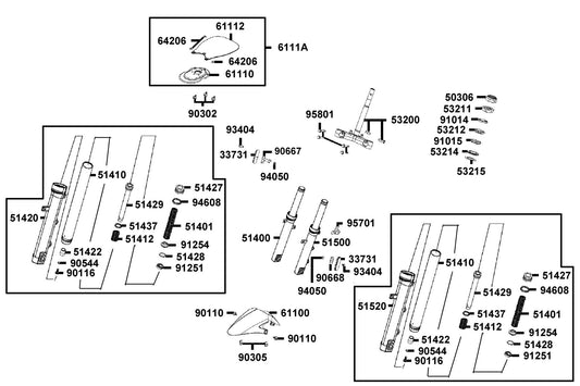Dust Seal — 91254-LEJ2-E10 — KYMCO exploded-view diagram