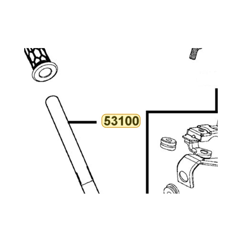 KYMCO Pipe Steering Handle 53100-LBA7-900-N1S, part location on the factory exploded-view diagram