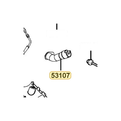 KYMCO Right Winker Stay 53107-LEA3-M30, part location on the factory exploded-view diagram