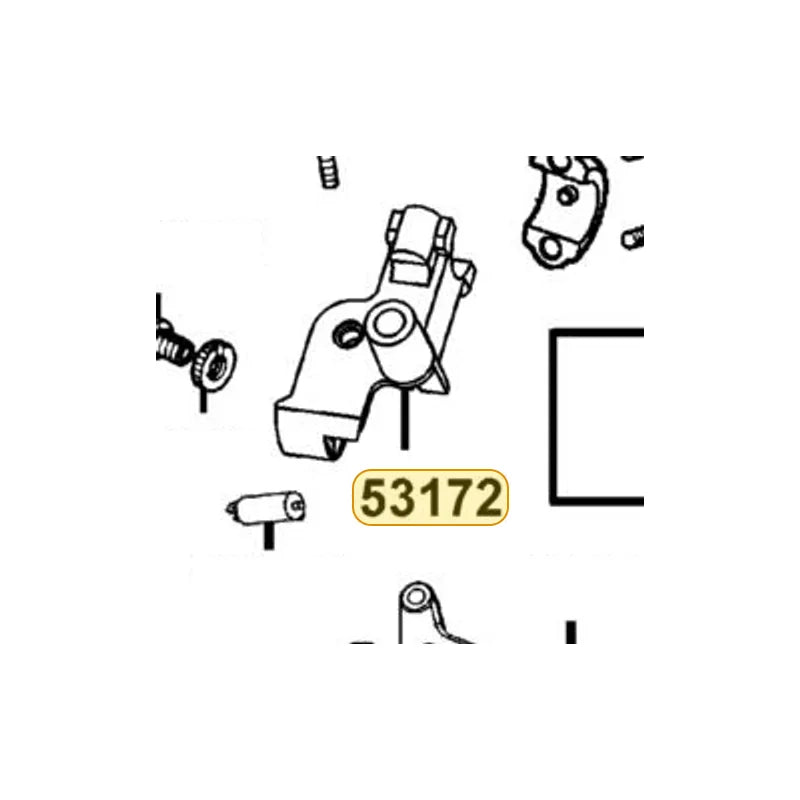 KYMCO Handle Left Bracket 53172-LBE8-B20, part location on the factory exploded-view diagram