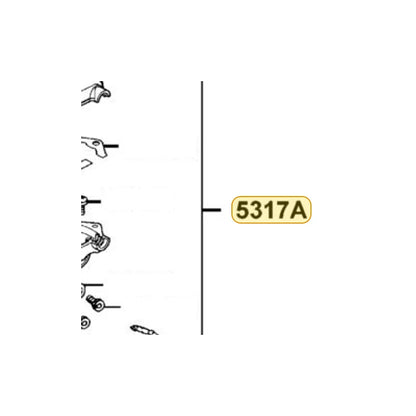 KYMCO Handkle Right Bracket Assembly 5317A-BLD3-M00, part location on the factory exploded-view diagram