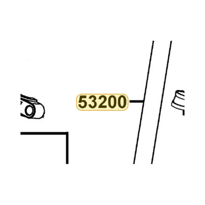 KYMCO Stem Complete Steering 53200-LBD4-900, part location on the factory exploded-view diagram