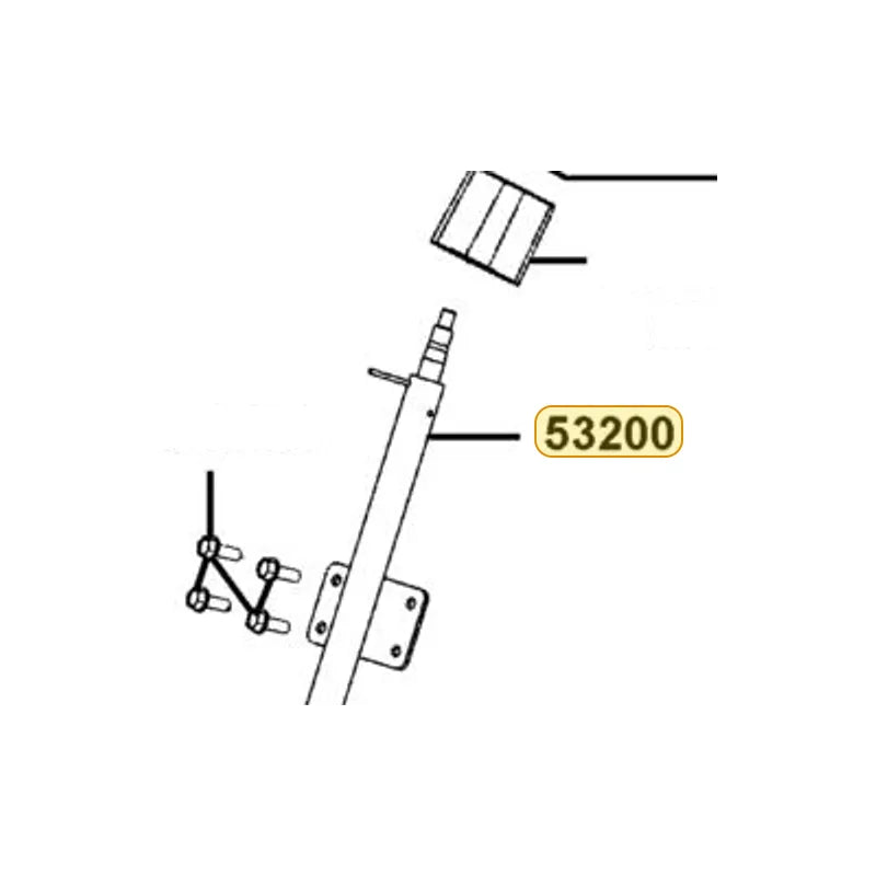 KYMCO Column Steering 53200-LEE8-900, part location on the factory exploded-view diagram