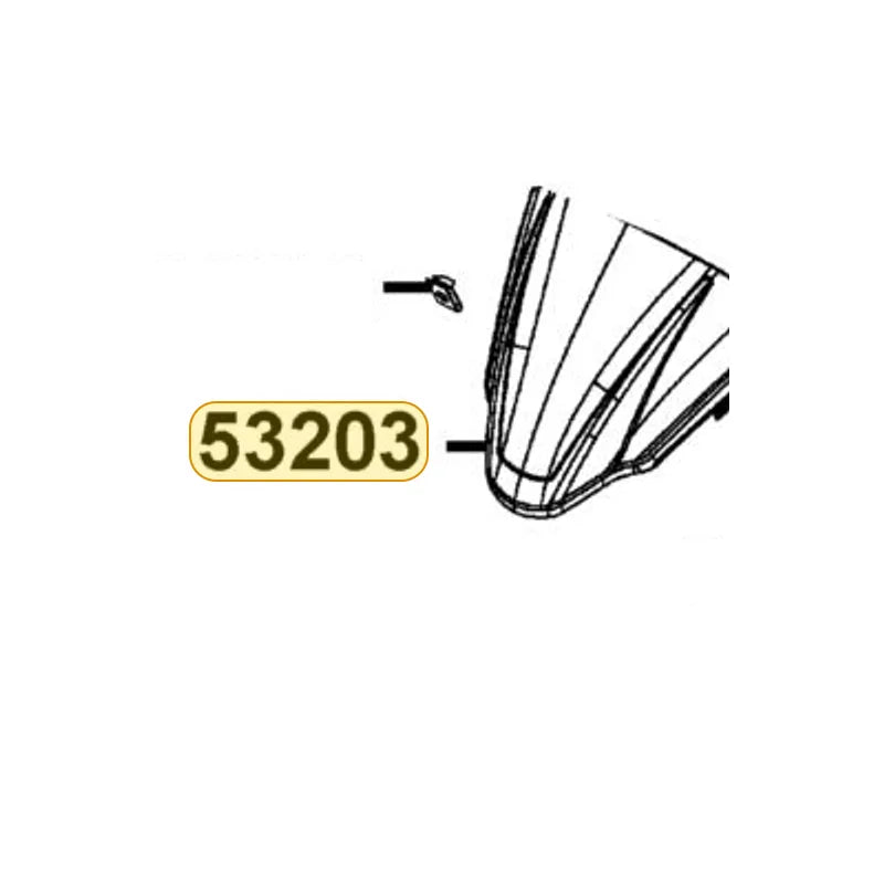 KYMCO Meter Front Cover 53203-AHJ2-E10-79P, part location on the factory exploded-view diagram