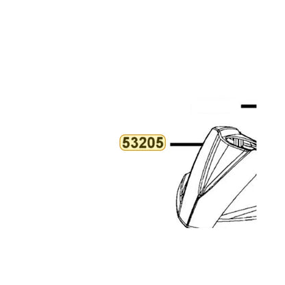 KYMCO Handle Cover 53205-LDF3-EV0-YUR, part location on the factory exploded-view diagram