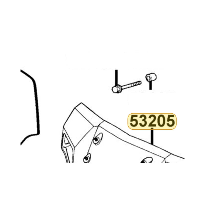 KYMCO Handle Cover 53205-LEJ2-M30-R9P, part location on the factory exploded-view diagram
