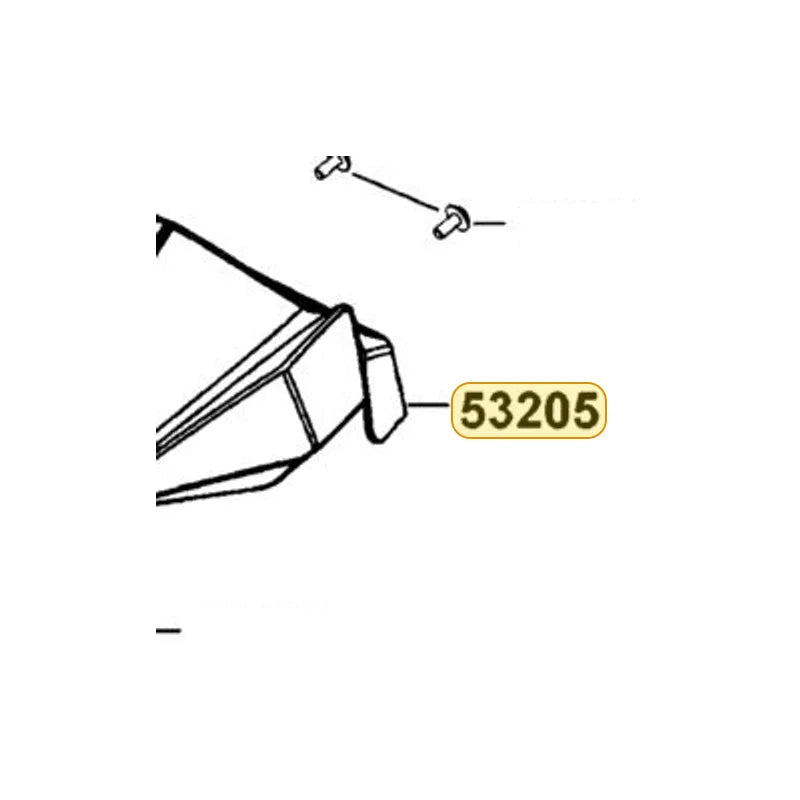 KYMCO Handle Cover 53205-LGN5-6V0-X2P, part location on the factory exploded-view diagram