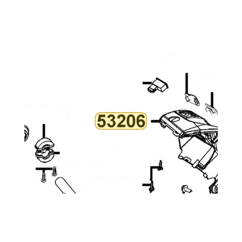 KYMCO Handle Rear Cover 53206-AEB9-E00-79P, part location on the factory exploded-view diagram