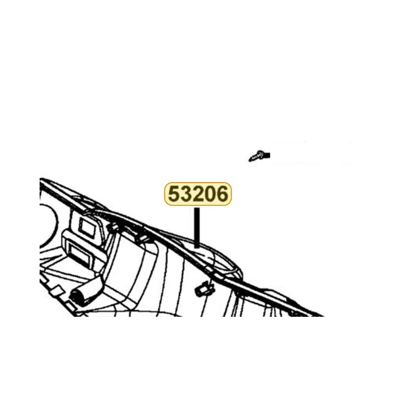 KYMCO Handle Rear Cover 53206-LGR5-E10-77P, part location on the factory exploded-view diagram