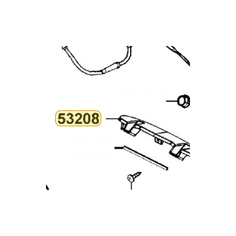 KYMCO Visor Cover (Black) 53208-LGE5-E00-N1R, part location on the factory exploded-view diagram