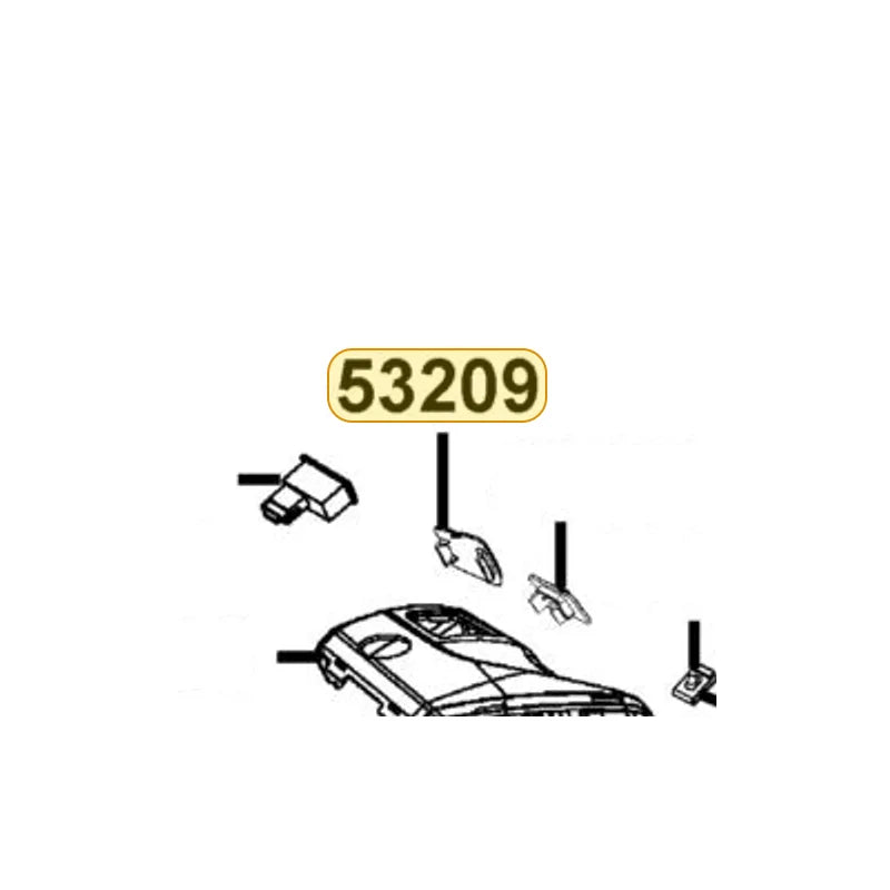 KYMCO Left Side Handle Cover 53209-ACC1-E10-79P, part location on the factory exploded-view diagram