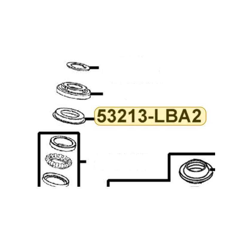 KYMCO Steering Head Top Dust Seal 53213-LBA2-C00, part location on the factory exploded-view diagram