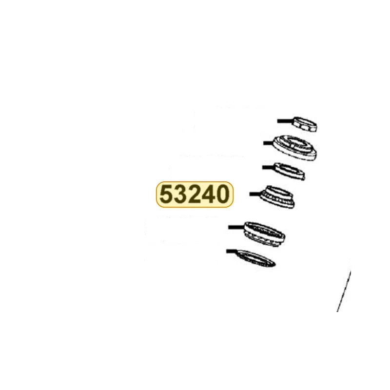 KYMCO Top Steering Bearing 53240-LEA7-C00, part location on the factory exploded-view diagram