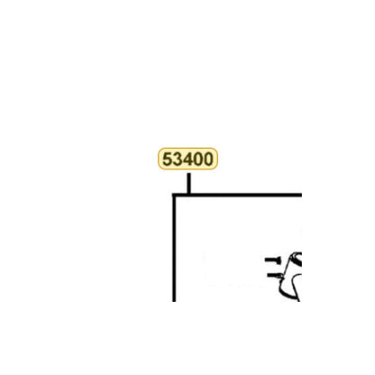 KYMCO Right Swing Arm Assembly 53400-PVA2-900-N1S, part location on the factory exploded-view diagram